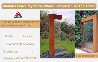 metal outdoor fountain